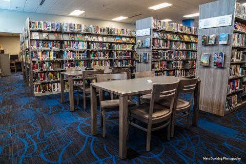 Table & Chairs in library.