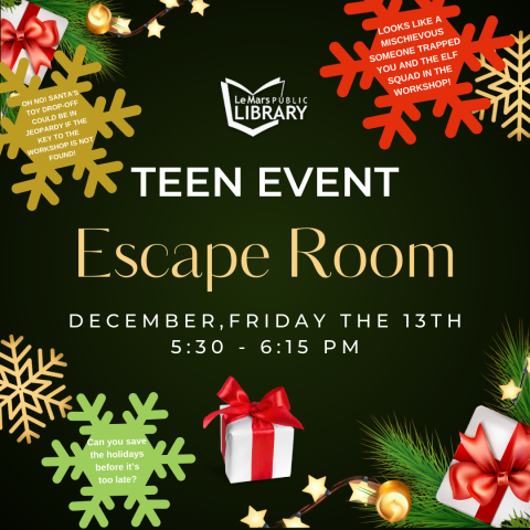 Teen Event Escape Room